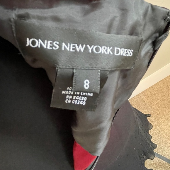 Jones NY - Tie Back Halter Midi Dress - Wine - Size 8 - Picture 9 of 12